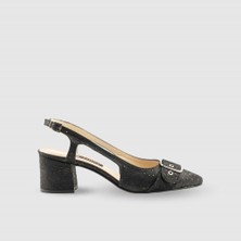 Togo Kadın Bantlı Ayakkabı 060100, Siyah Kuşgözü, 37