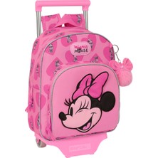 Minnie Mouse Tekerlekli Okul Sırt Çantası Minnie Mouse Loving Pembe 28 x 34 x 10 cm (Yurt Dışından)