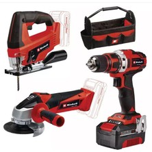 Einhell Te-Tk 18/3 Li Kit (Js+Cd+Ag) Akülü Combo Alet Seti 1x4,0 Ah