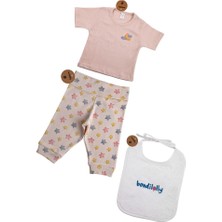 Bross Bebek Alt Üst Önlük %100 Pamuk Takım  BNL-0024