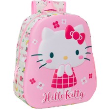 Hilton 3D Çocuk Çantası Hello Kitty Yeşil Pembe 27 x 33 x 10 cm (Yurt Dışından)