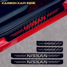 Nissan Karbon Kapı Eşiği Oto Sticker 4 Adet