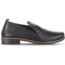 Bueno Shoes Siyah Deri Kadın Günlük Ayakkabı 01WD3802 01WD3802
