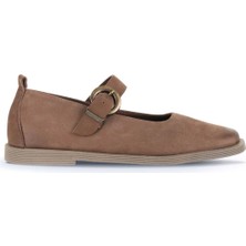 Bueno Shoes Kahverengi Nubuk Kadın Klasik Ayakkabı 01WD4204 01WD4204