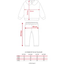 Minipodyum Brode Yakalı Fırçalı Kaşkorse Kız Çocuk Alt Üst Ikili Taytlı Takım