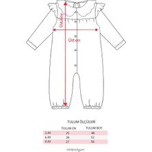 Minipodyum Kız Bebek Düğmeli Tulum ve Body Ikili Pamuklu Yenidoğan Set