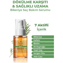 Yoon 2'li Set Saç Dökülme Karşıtı, Hızlı Saç Uzatma, 7 Aktifli Biberiyeli Saç ve Saç Derisi Serumu 2X50ML