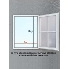 Kamataş Siper Beyaz Alüminyum Dikey Karavan Sineklik ve Perde Istediğin Ölçüde (Max. 60X100)