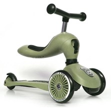 Scoot And Ride Highwaykick 1 Oturaklı Çocuk Scooter Olive 160629-00001