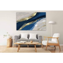 Vientex Modern Mavi Gold Yağlı Boya Tablosu - FWN107