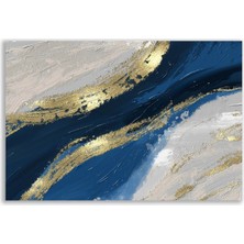 Vientex Modern Mavi Gold Yağlı Boya Tablosu - FWN107