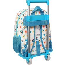 TLP Brands Tekerlekli Okul Sırt Çantası Baby Shark Surfing Mavi Beyaz 26 x 34 x 11 cm (Yurt Dışından)