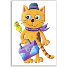 Vientex Çantalı Kedi Tablosu - CHD116