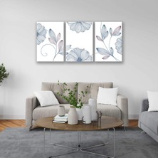 Vientex Dekoratif Çiçekler Minimal 3lü Set Tablosu - MNT104