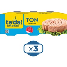 Tada Ayçiçek Yağlı Ton Balığı 3X75 gr x 3 Adet