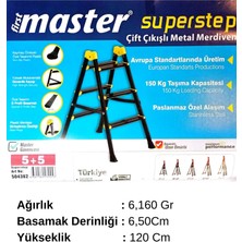 ERC First Master Superstep 5+5 Çift Çıkışlı Metal Merdiven