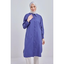Allday 24DS51252AL0 Kadın Relax Pamuklu Poplin Gömlek Tunik