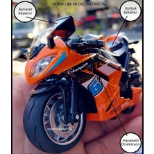 Hepsilazım Honda Cbr Oyuncak Motor Diecast Motorsiklet Metal Model Araç Çek Bırak Koleksiyon 13 cm