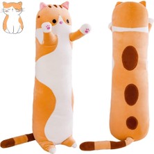 Catherine Shop Peluş Kedi Yumuşak Çocuk Peluş Oyuncak Yastık Uzun Pamuk Yavru Kedi Sevimli Oyuncak Doldurulmuş Hayvan Oyuncak Kızlar Için (Gri 50CM/19.7IN) (Yurt Dışından)