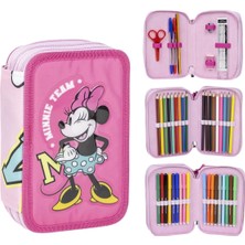 TLP Brands Üçlü Kalem Kutusu Minnie Mouse Fuşya 12,5 x 6,5 x 19,5 cm (Yurt Dışından)