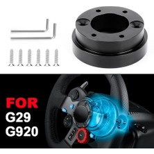 Passing Logitech G29 G920 G923 70MM Adaptör Plakası Için 13 Inç Direksiyon Pcd Yarış Araba Oyunu Modifikasyonu-Siyah (Yurt Dışından)