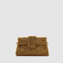 Togo Kadın Kristal Çanta 930228, Gold