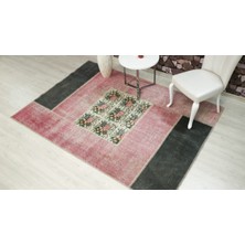 Madalyon Patchwork El Dokuma Antik Anadolu Halısı Flower Window