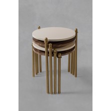 Veys Sehpa 4'Lü Flora Zigon Sehpa