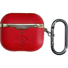 Santa Barbara Polo Racquet Club Airpods 3 (3.nesil) Amaury Kılıf - Kırmızı 13