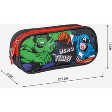 TLP Brands Ikili Taşıma Çantası The Avengers 22,5 x 8 x 10 cm Siyah (Yurt Dışından)