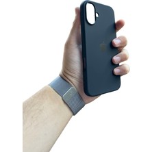 Meri Case Apple iPhone 16 Plus Uyumlu Logolu Içi Kadife Lansman Kılıf Arka Kapak