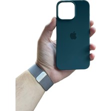 Meri Case Apple iPhone 16 Pro Max Uyumlu Logolu Içi Kadife Lansman Kılıf Arka Kapak