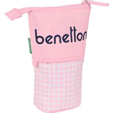 Benetton Kalemlik Kılıfı Benetton Vichy Pembe (8 x 19 x 6 Cm) (Yurt Dışından)