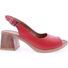 Dgn 12004-22Y Kadin Kalin Topuk Sandalet