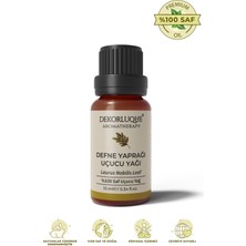 Dekorluque Defne Yaprağı Uçucu Yağı %100 Saf & Doğal Aromaterapi Buhurdanlık Difüzör Cilt Bakım Yağı 10 ml