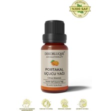 Dekorluque Portakal Uçucu Yağı %100 Saf & Doğal Aromaterapi Buhurdanlık Difüzör Cilt Bakım Yağı 10 ml