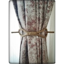 Perde Tokası Perde Mandalı Perde Askı Aparatı Jüt Halat Şıklığında Perde Aksesuar