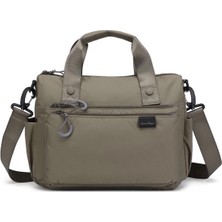 Smart Bags Ekstra Hafif Kumaş Kadın Omuz Çantası 2022-3141 Kahve