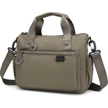 Smart Bags Ekstra Hafif Kumaş Kadın Omuz Çantası 2022-3141 Kahve