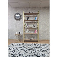 Zafir Gold Boyalı Suntalem 5 Raflı Kitaplık
