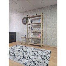 Zafir Gold Boyalı Suntalem 5 Raflı Kitaplık