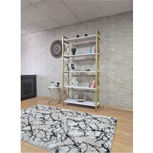 Zafir Gold Boyalı Suntalem 5 Raflı Kitaplık