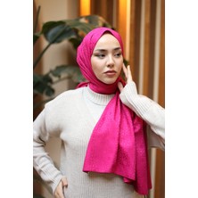 Koyu Fuşya Silk Home Deluxe Şal 40003