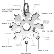 Yiğit Oto Çok Amaçlı Kar Tanesi Tornavida Seti 18 In 1