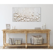 Allure Art Design 3 Boyutlu Görünümlü Soyut Çiçek Tablo Soyut Çiçek Kanvas Tablo