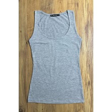 Balenbi Kadın Basic Geniş Askılı Uzun Penye Body 1068