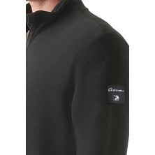 Adams Erkek Rahat Içi ve Dışı Polarlı Isı Koruyan Fermuarlı Polar Sweatshirt