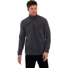 Adams Erkek Rahat Içi ve Dışı Polarlı Isı Koruyan Fermuarlı Polar Sweatshirt
