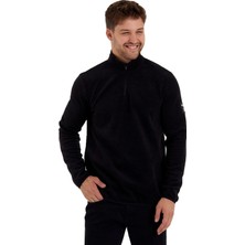 Adams Erkek Rahat Içi ve Dışı Polarlı Isı Koruyan Fermuarlı Polar Sweatshirt