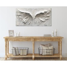 Allure Art Design 3 Boyutlu Görünümlü Soyut Kanat Tablo Soyut Kanat Kanvas Tablo